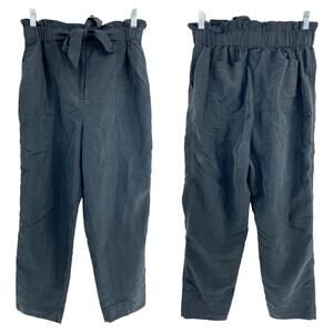 Prologue SMALL Dark Gray Paperbag Relaxed Crop Pants
